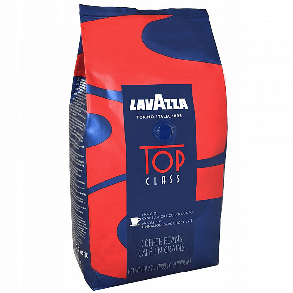 Кофе в зернах Lavazza Top Class 1 кг фото в онлайн-магазине Kofe-Da.ru