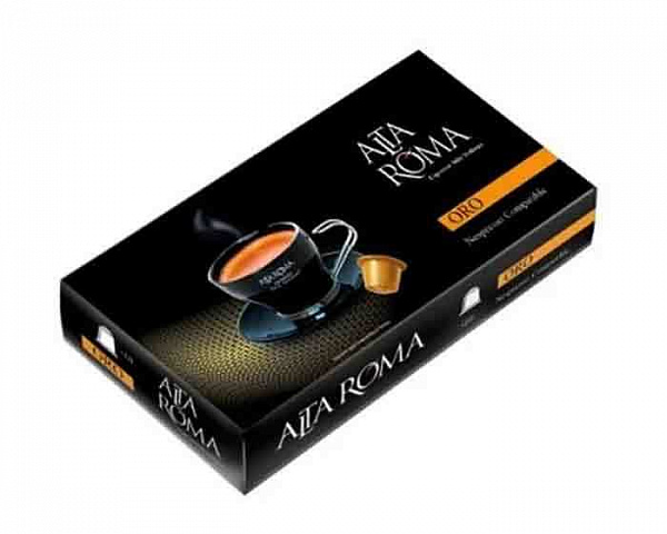 Кофе в капсулах Alta Roma Oro (10 шт.) формат Nespresso фото в онлайн-магазине Kofe-Da.ru