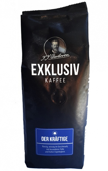 Кофе в зёрнах Exklusivkaffee der Kraftige 250 г фото в онлайн-магазине Kofe-Da.ru