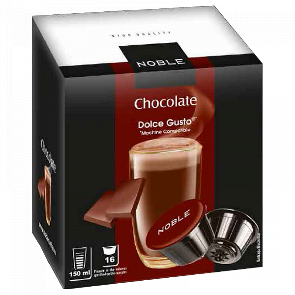 Капсулы Noble Chocolate формата Dolce Gusto, 16 шт в упаковке фото в онлайн-магазине Kofe-Da.ru