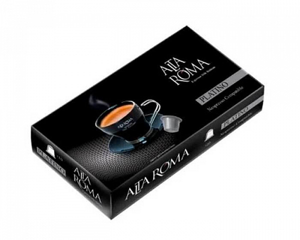Кофе в капсулах Alta Roma Platino (10 шт.) формат Nespresso фото в онлайн-магазине Kofe-Da.ru