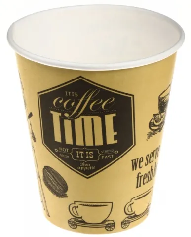 Стакан картонный одинарный Coffee Time 300 мл - 50 шт  фото в онлайн-магазине Kofe-Da.ru