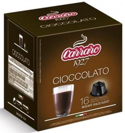 Кофе в капсулах Carraro Cioccolato формата Dolce Gusto, 16шт в упаковке фото в онлайн-магазине Kofe-Da.ru