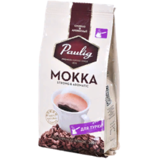 Кофе молотый Паулиг Мокка для турки 200г фото в онлайн-магазине Kofe-Da.ru