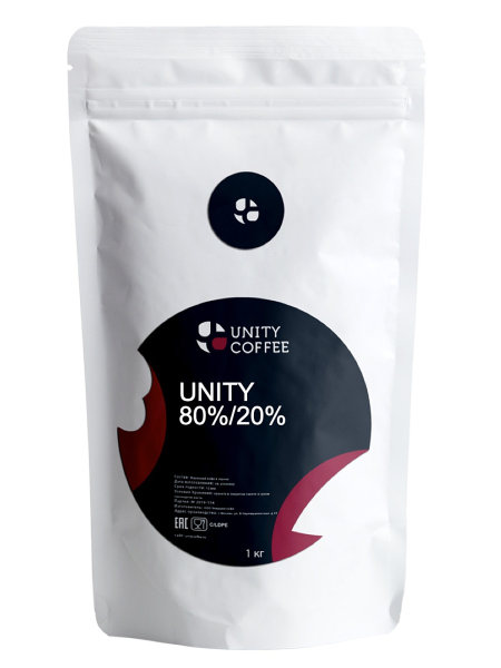 Кофе в зернах Unity Coffee Смесь Unity 80/20 1 кг фото в онлайн-магазине Kofe-Da.ru
