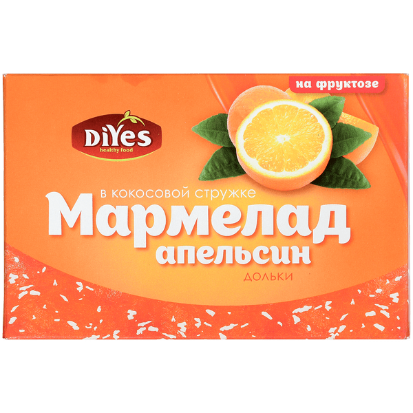 Мармелад ДиYes дольки апельсин на фруктозе 240 г