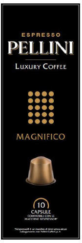 Кофе в капсулах Pellini Magnifico (10 шт.) Luxury line формат Nespresso фото в онлайн-магазине Kofe-Da.ru
