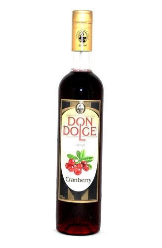 Сироп Don Dolce Cranberry 0,7 л, Дон Дольче Клюква фото в интернет-магазине Kofe-Da.ru