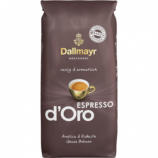 Кофе в зернах Dallmayr Espresso D'Oro 1кг фото в онлайн-магазине Kofe-Da.ru
