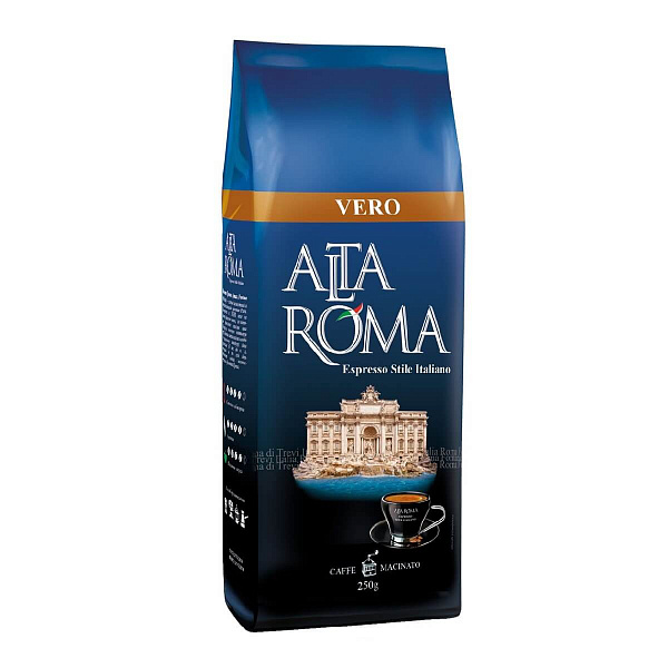 Alta Roma Vero кофе молотый, 250г фото в онлайн-магазине Kofe-Da.ru