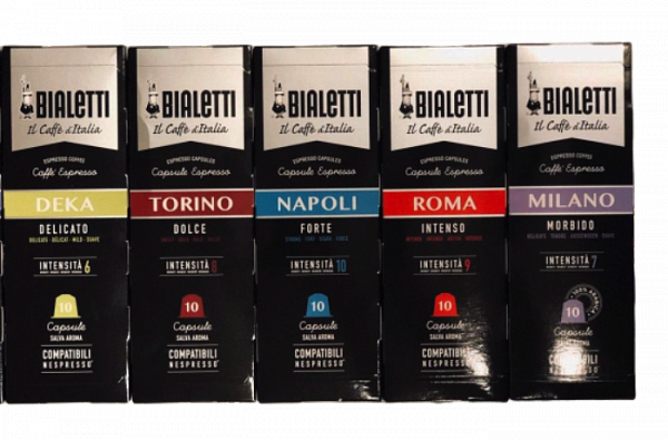 Капсулы Bialetti для Nespresso 50 шт (разные вкусы) фото в онлайн-магазине Kofe-Da.ru