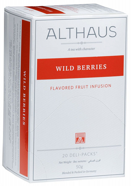 Пакетированный чай для чашек Deli Рack Althaus Wild Berries 20х2.5 гр фото в онлайн-магазине Kofe-Da.ru