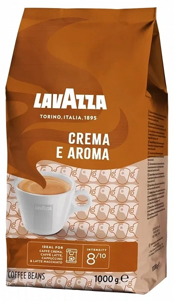 Кофе в зернах Lavazza Crema e Aroma 1 кг фото в онлайн-магазине Kofe-Da.ru