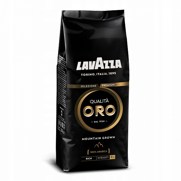 Кофе в зернах Lavazza Qualita Oro Mountain Grown 250гр. фото в онлайн-магазине Kofe-Da.ru