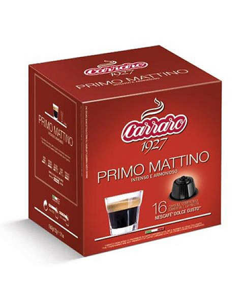 Кофе в капсулах Carraro Primo Mattino формата Dolce Gusto, 16шт в упаковке фото в онлайн-магазине Kofe-Da.ru