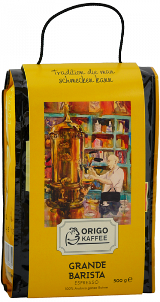 Кофе в зернах ORIGO Grande Barista 500 г фото в онлайн-магазине Kofe-Da.ru