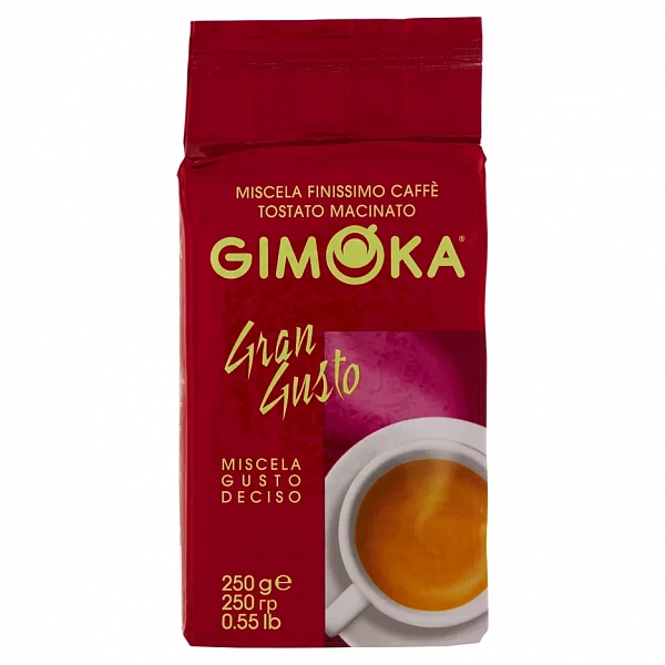 Кофе молотый GIMOKA Gran Gusto в/у 250 г фото в онлайн-магазине Kofe-Da.ru
