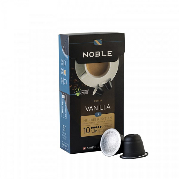 Кофе в капсулах Noble Vanilla формата Nespresso, 10шт в упаковке фото в онлайн-магазине Kofe-Da.ru