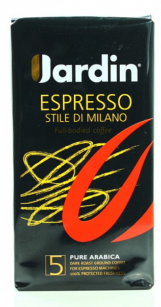 Кофе молотый Jardin Espresso Stile Di Milano 250г фото в онлайн-магазине Kofe-Da.ru