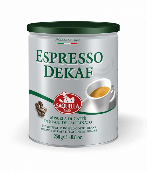 Кофе в зернах SAQUELLA Espresso Dekaf 250 г фото в онлайн-магазине Kofe-Da.ru