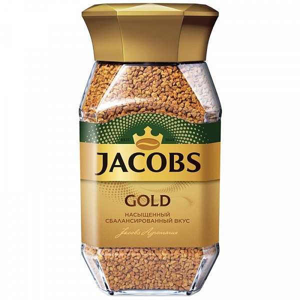 Кофе растворимый Jacobs Gold, 95г фото в онлайн-магазине Kofe-Da.ru
