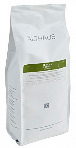 Чай зеленый листовой Althaus Sencha Senpai 250 гр фото в онлайн-магазине Kofe-Da.ru