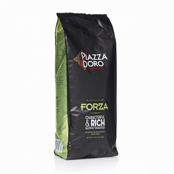Кофе в зернах Piazza d'Oro Forza (Пиацца Дэ Оро), кофе в зернах, 1кг фото в онлайн-магазине Kofe-Da.ru