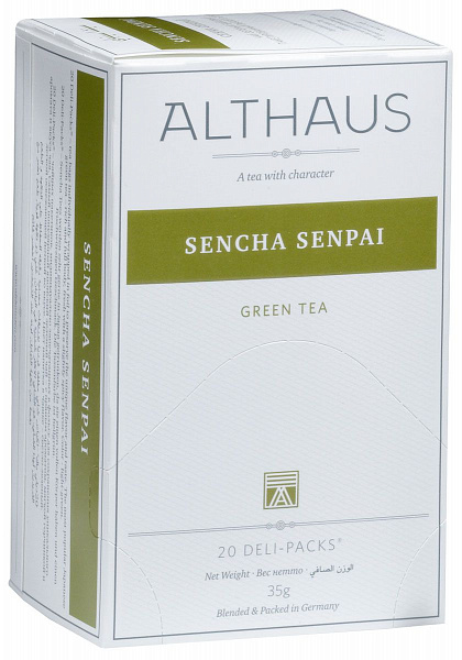 Пакетированный чай для чашек Deli Рack Althaus Sencha Senpai  20х1.75 гр фото в онлайн-магазине Kofe-Da.ru