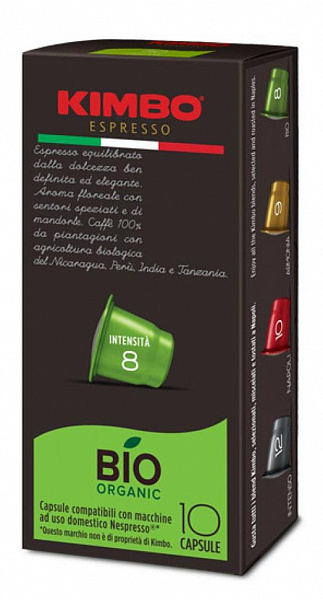 Кофе в капсулах Kimbo Bio 10x5.7 гр фото в онлайн-магазине Kofe-Da.ru