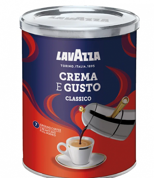 Кофе молотый Lavazza Crema e Gusto 250 г фото в онлайн-магазине Kofe-Da.ru