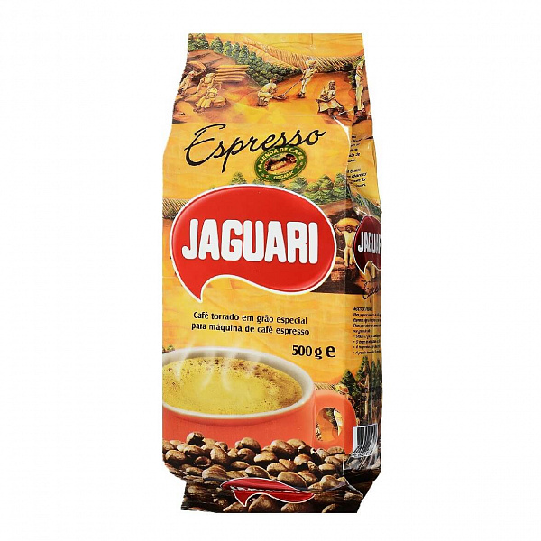 Кофе в зернах Jaguari Espresso, 500гр фото в онлайн-магазине Kofe-Da.ru