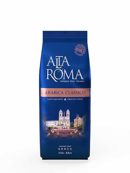Кофе молотый Alta Roma Arabica Classico 250 г фото в онлайн-магазине Kofe-Da.ru