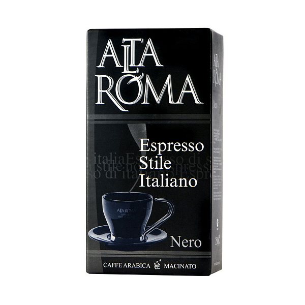 Alta Roma Nero кофе молотый, 250г фото в онлайн-магазине Kofe-Da.ru