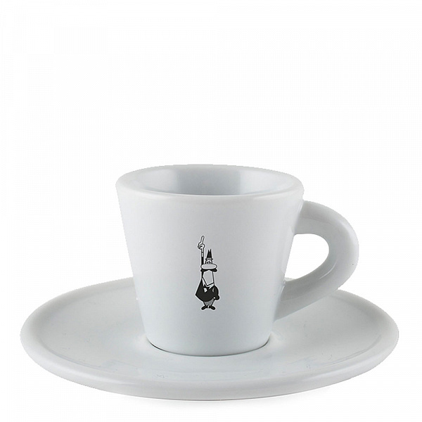 Чашка с блюдцем Espresso белая Bialetti фото в онлайн-магазине Kofe-Da.ru
