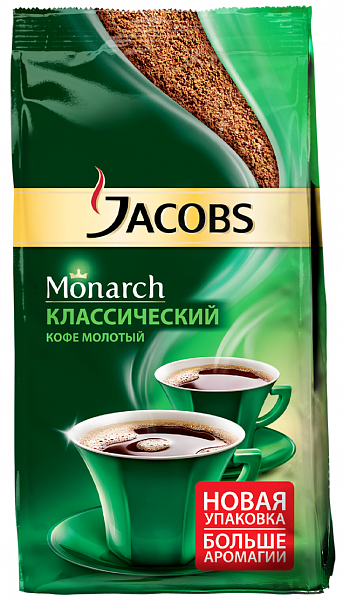 Кофе молотый Jacobs Monarch Классический, 230г фото в онлайн-магазине Kofe-Da.ru