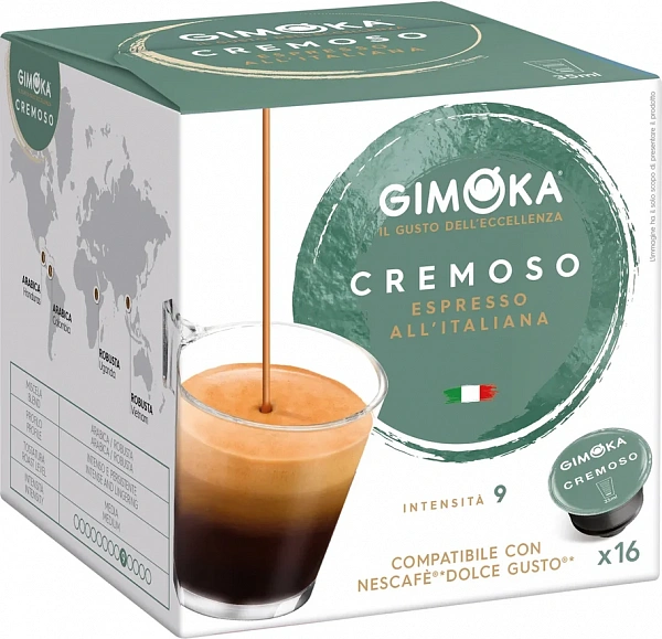 Кофе в капсулах GIMOKA Cremoso формата Nespresso 16 капсул фото в онлайн-магазине Kofe-Da.ru