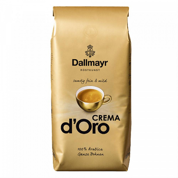 Кофе в зернах Dallmayr Crema D'Oro 1кг фото в онлайн-магазине Kofe-Da.ru