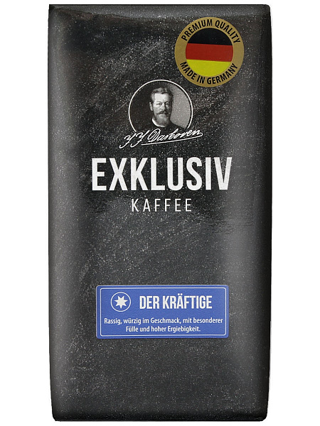Кофе молотый Exklusivkaffee der Kraftige 250 г фото в онлайн-магазине Kofe-Da.ru