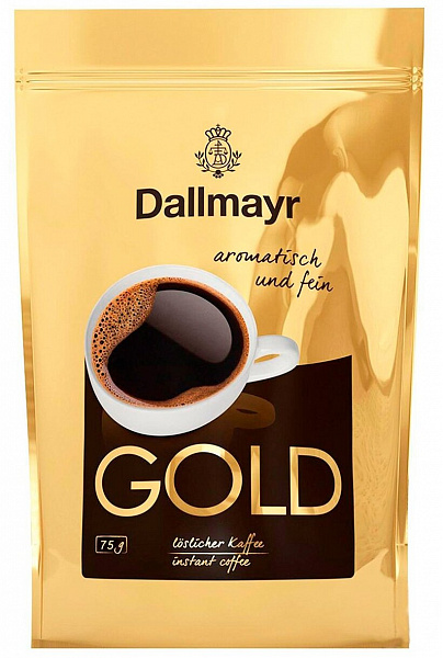 Кофе растворимый Dallmayr Gold 75g д/п фото в онлайн-магазине Kofe-Da.ru