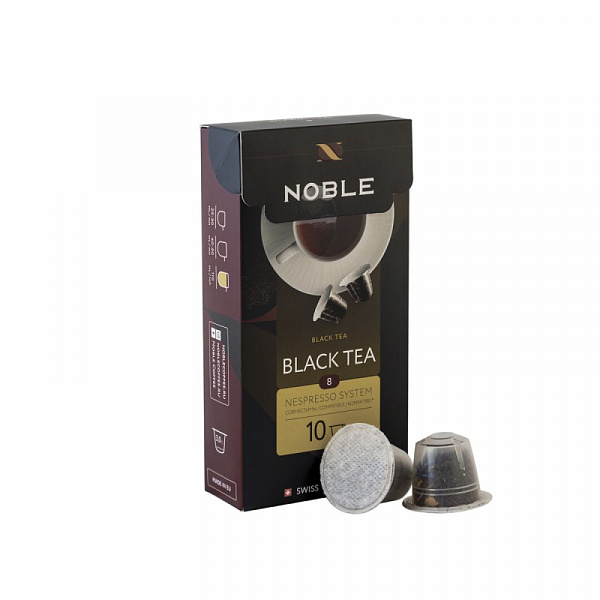 Чай в капсулах Noble Black Tea формата Nespresso, 10шт в упаковке фото в онлайн-магазине Kofe-Da.ru