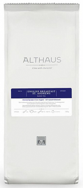 Чай черный листовой Althaus English Breakfast St. 250 гр фото в онлайн-магазине Kofe-Da.ru