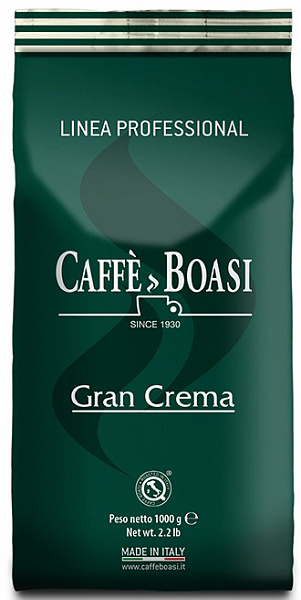 Кофе в зернах Boasi Gran Crema Professional 1кг фото в онлайн-магазине Kofe-Da.ru