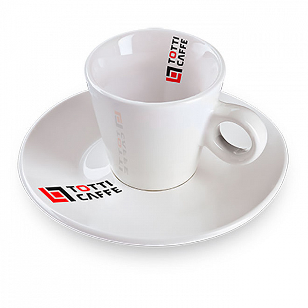 Кофейная пара Totti, чашка (60мл) + блюдце фото в интернет-магазине Kofe-Da.ru