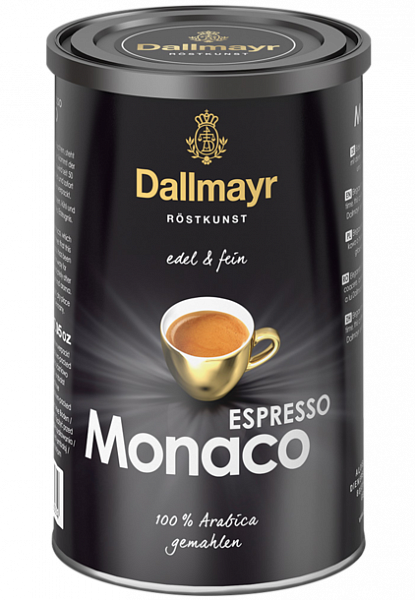 Кофе молотый Dallmayr Espresso Monaco 0,2kg tin фото в онлайн-магазине Kofe-Da.ru