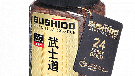 Бушидо глебовский меню. Кофе Bushido Katana Gold. Bushido кофе 24 карат. Кофе Бушидо Голд 24 карата. Кофе Бушидо реклама.