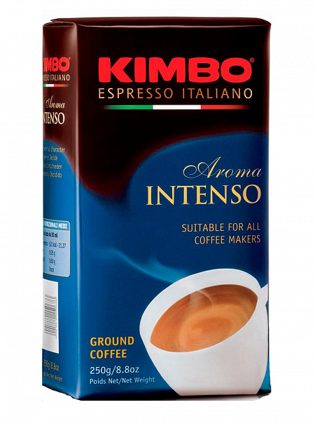 Кофе молотый Kimbo Aroma Intenso 250 гр фото в онлайн-магазине Kofe-Da.ru