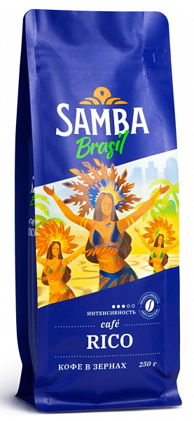 Кофе молотый Samba Rico 250 гр.  фото в онлайн-магазине Kofe-Da.ru