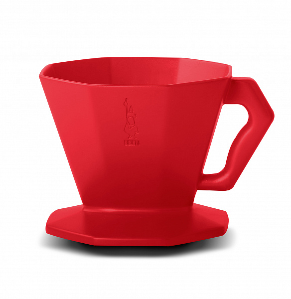 Пуровер воронка Bialetti для кофе на 2 чашки красн пластик фото в онлайн-магазине Kofe-Da.ru