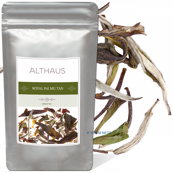 Чай зеленый листовой Althaus Royal Pai Mu Tan 65 гр фото в онлайн-магазине Kofe-Da.ru