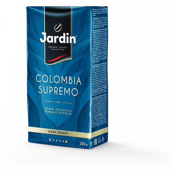 Кофе молотый Jardin Colombia Supremo, 250г фото в онлайн-магазине Kofe-Da.ru